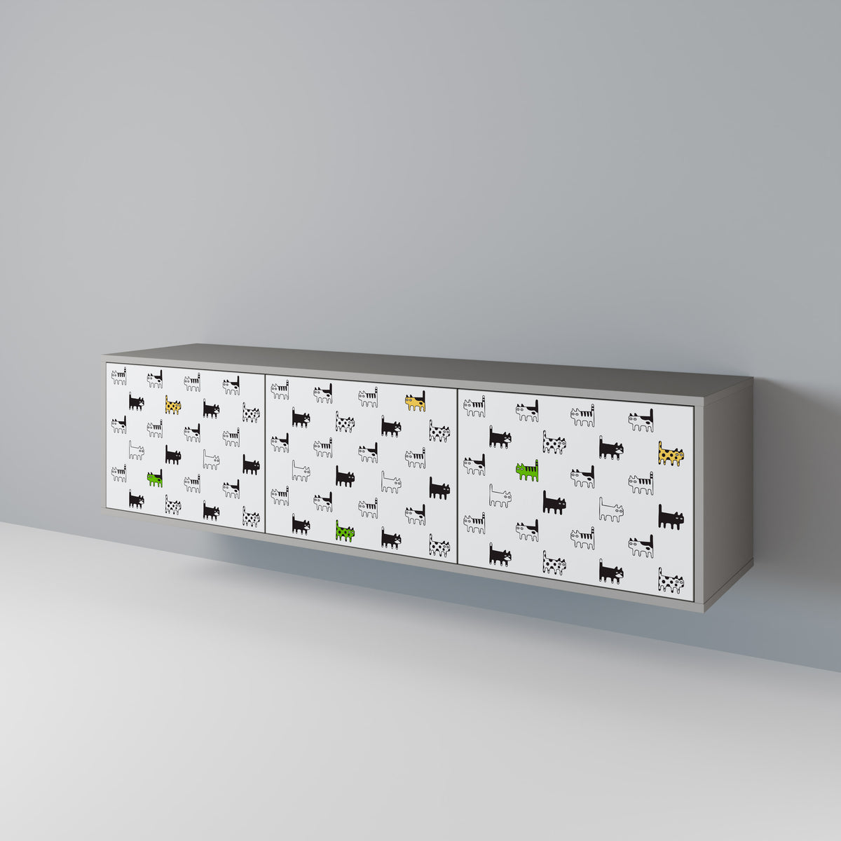 CATS COMPILATION TV-bänk med 3 dörrar