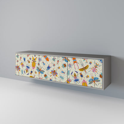 COLORFUL INSECTS TV-bänk med 3 dörrar
