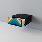 PRISM CONCUSSION Nightstand in Black Finish