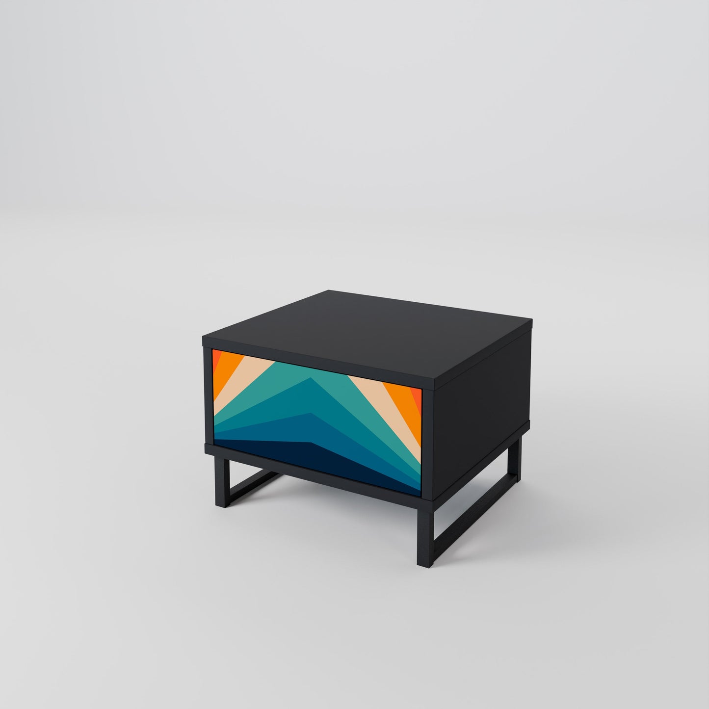 PRISM CONCUSSION Nattduksbord i svart finish