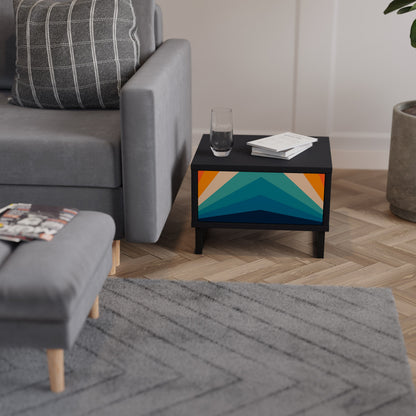 PRISM CONCUSSION Nattduksbord i svart finish