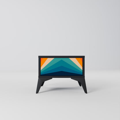 PRISM CONCUSSION Nattduksbord i svart finish