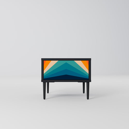 PRISM CONCUSSION Nattduksbord i svart finish