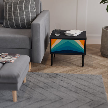 PRISM CONCUSSION Nattduksbord i svart finish