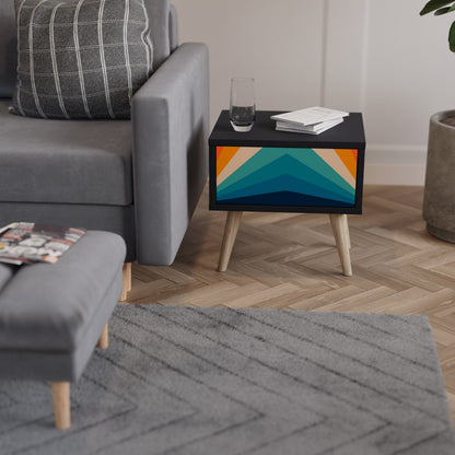 PRISM CONCUSSION Nattduksbord i svart finish