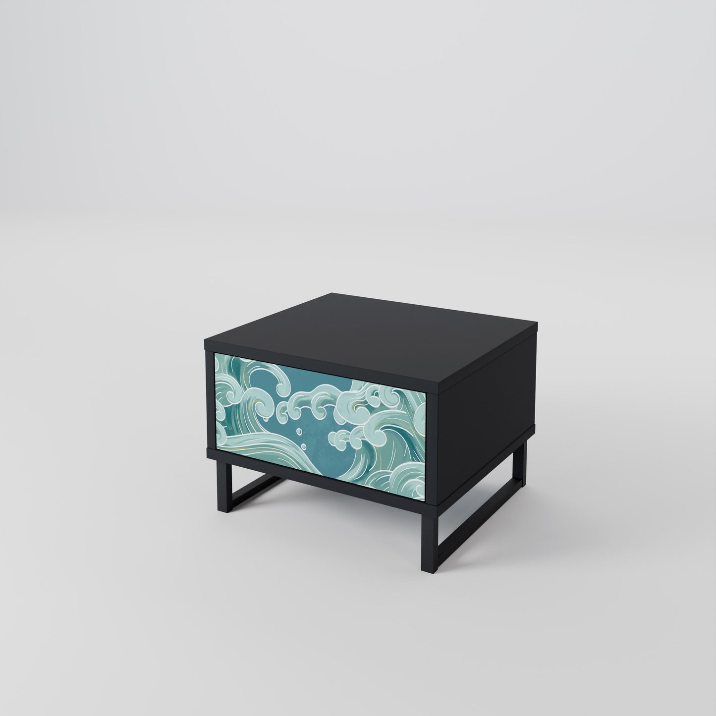 ASIAN SWAY nattduksbord i svart finish