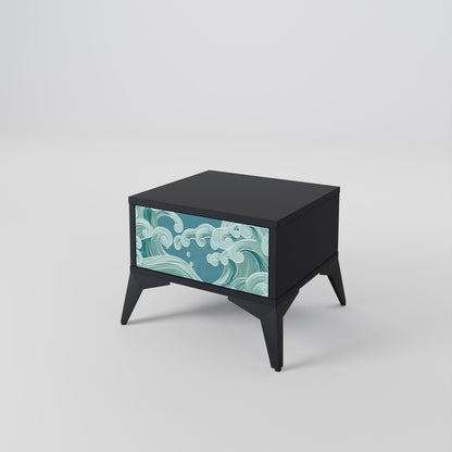 ASIAN SWAY nattduksbord i svart finish