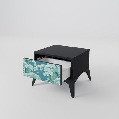 ASIAN SWAY nattduksbord i svart finish