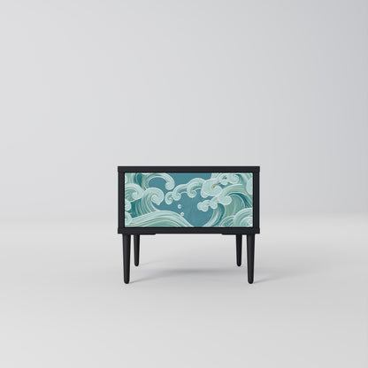 ASIAN SWAY nattduksbord i svart finish