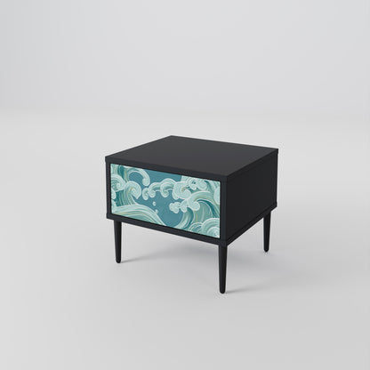 ASIAN SWAY nattduksbord i svart finish