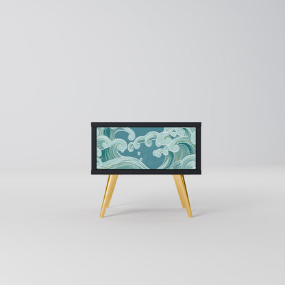 ASIAN SWAY nattduksbord i svart finish