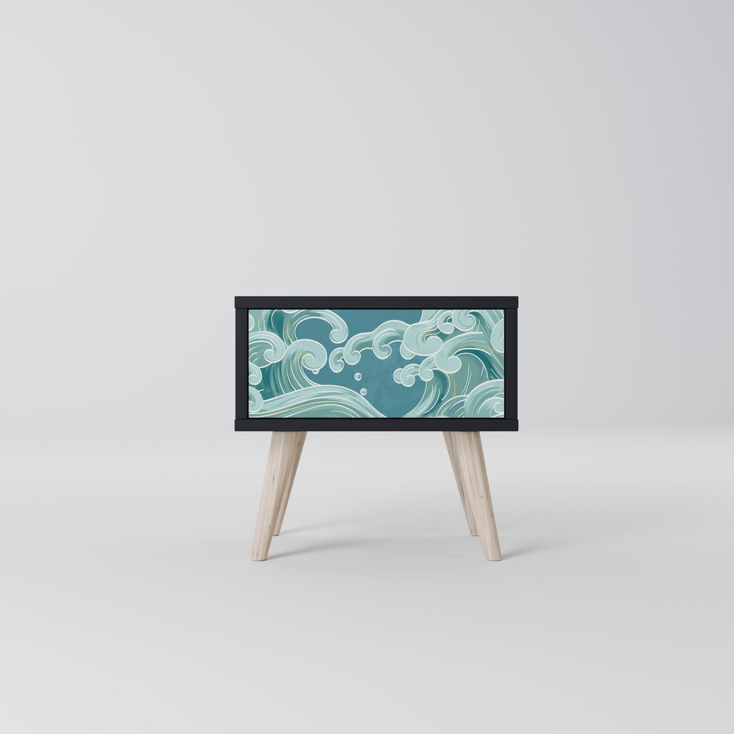 ASIAN SWAY nattduksbord i svart finish
