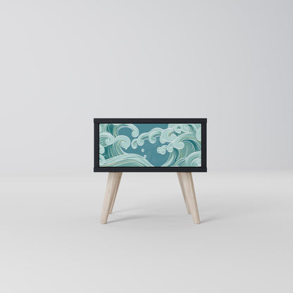 ASIAN SWAY nattduksbord i svart finish