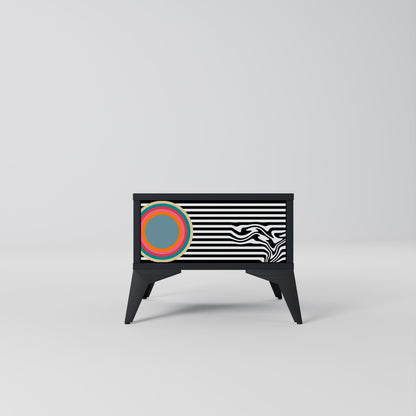 SPECTRA SHOWCASE Nattduksbord i svart finish