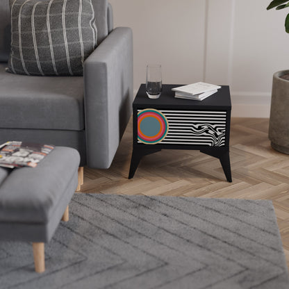 SPECTRA SHOWCASE Nattduksbord i svart finish