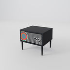 SPECTRA SHOWCASE Nightstand in Black Finish