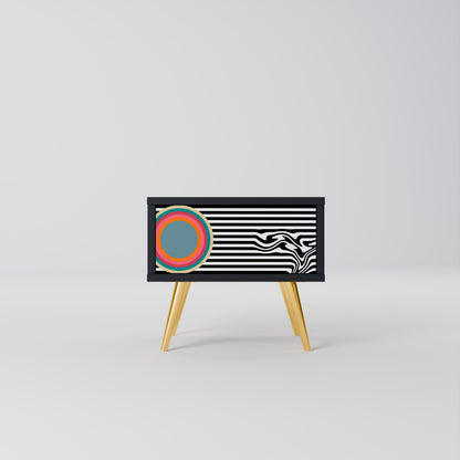 SPECTRA SHOWCASE Nattduksbord i svart finish