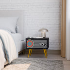 SPECTRA SHOWCASE Nightstand in Black Finish