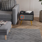 SPECTRA SHOWCASE Nightstand in Black Finish