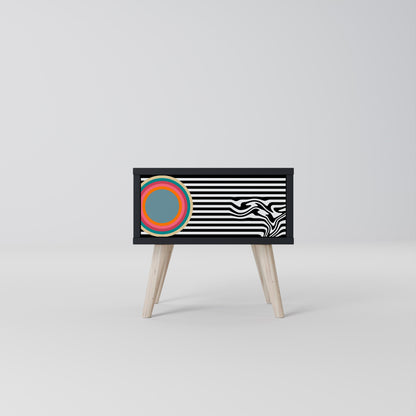 SPECTRA SHOWCASE Nattduksbord i svart finish