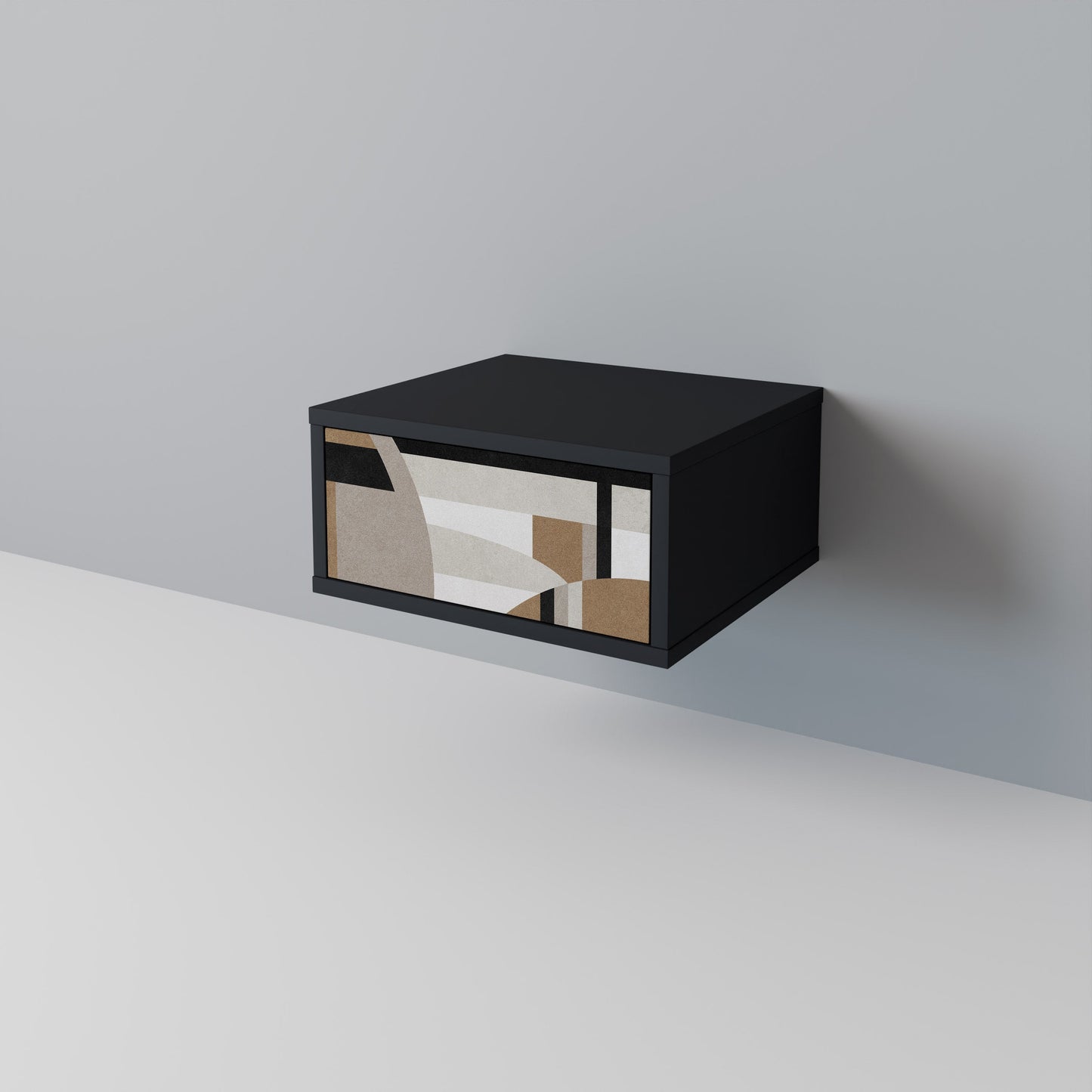 DELICATE MEMMENTO Nattduksbord i svart finish