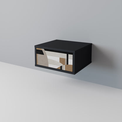 DELICATE MEMMENTO Nattduksbord i svart finish