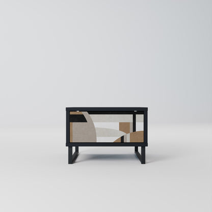 DELICATE MEMMENTO Nattduksbord i svart finish