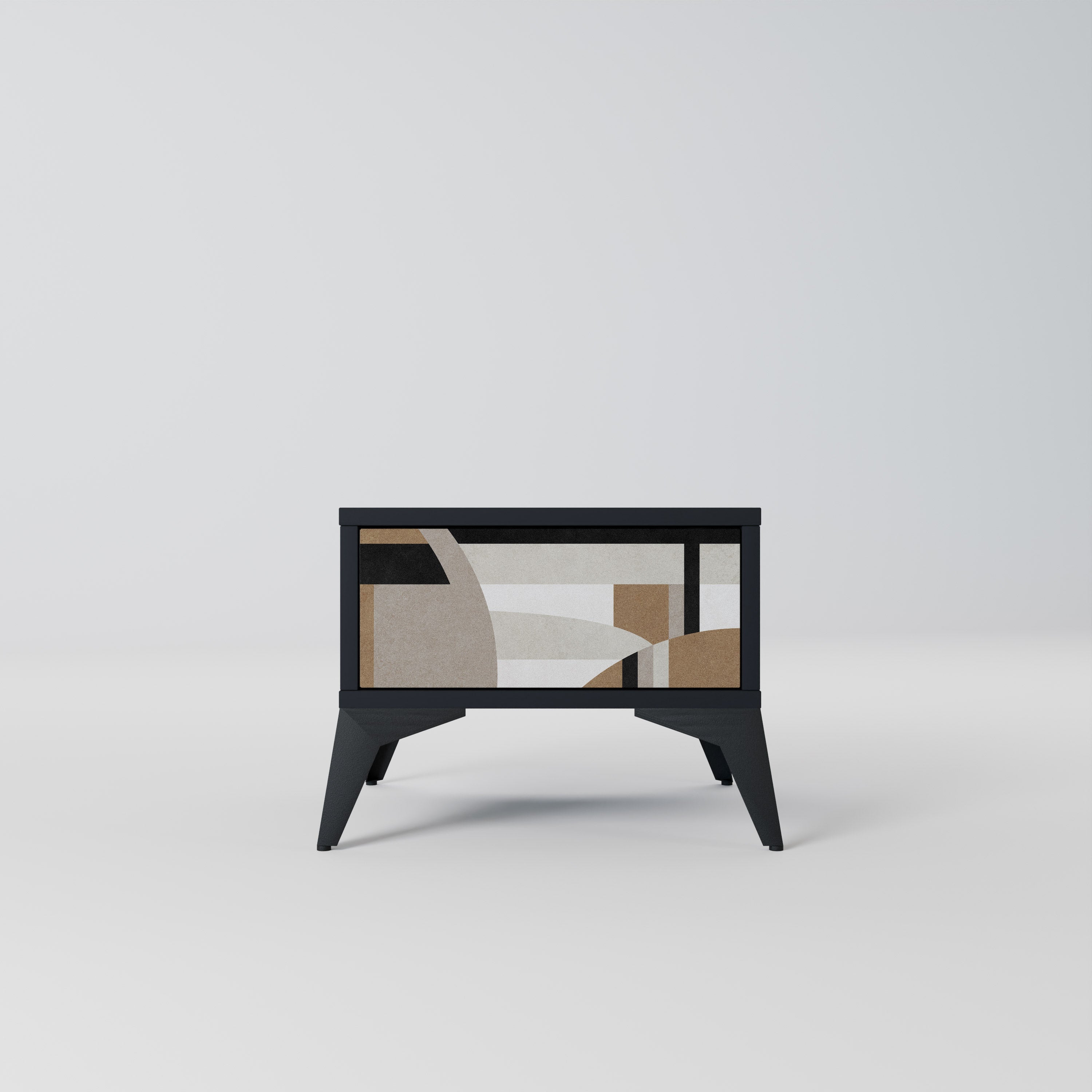 DELICATE MEMMENTO Nattduksbord i svart finish