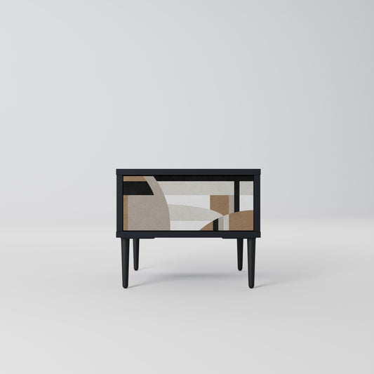 DELICATE MEMMENTO Nattduksbord i svart finish