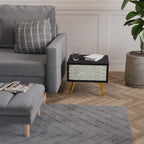 HELIX DANCE Nightstand in Black Finish