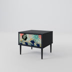 KANAGAWA BEAUTY Nightstand in Black Finish