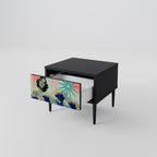 KANAGAWA BEAUTY Nightstand in Black Finish