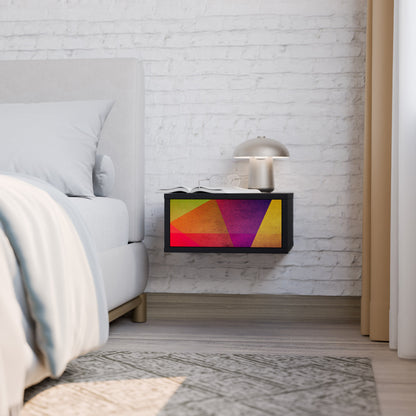 VIVID GEOMETRIE Nattduksbord i svart finish
