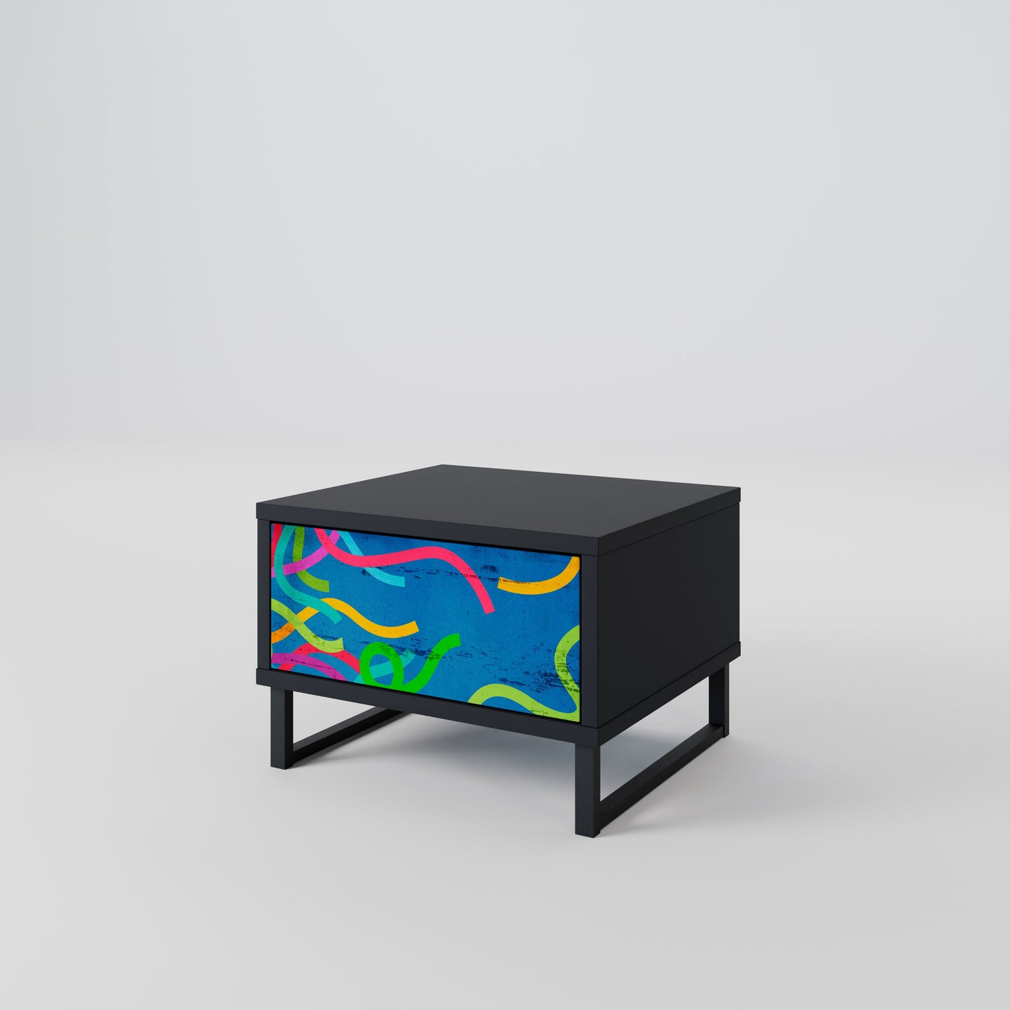 STREAMER TANGLE Nattduksbord i svart finish