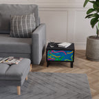 STREAMER TANGLE Nightstand in Black Finish