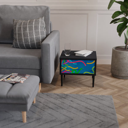 STREAMER TANGLE Nattduksbord i svart finish