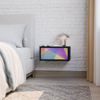 BRIGHT GEOMETRY Nightstand in Black Finish