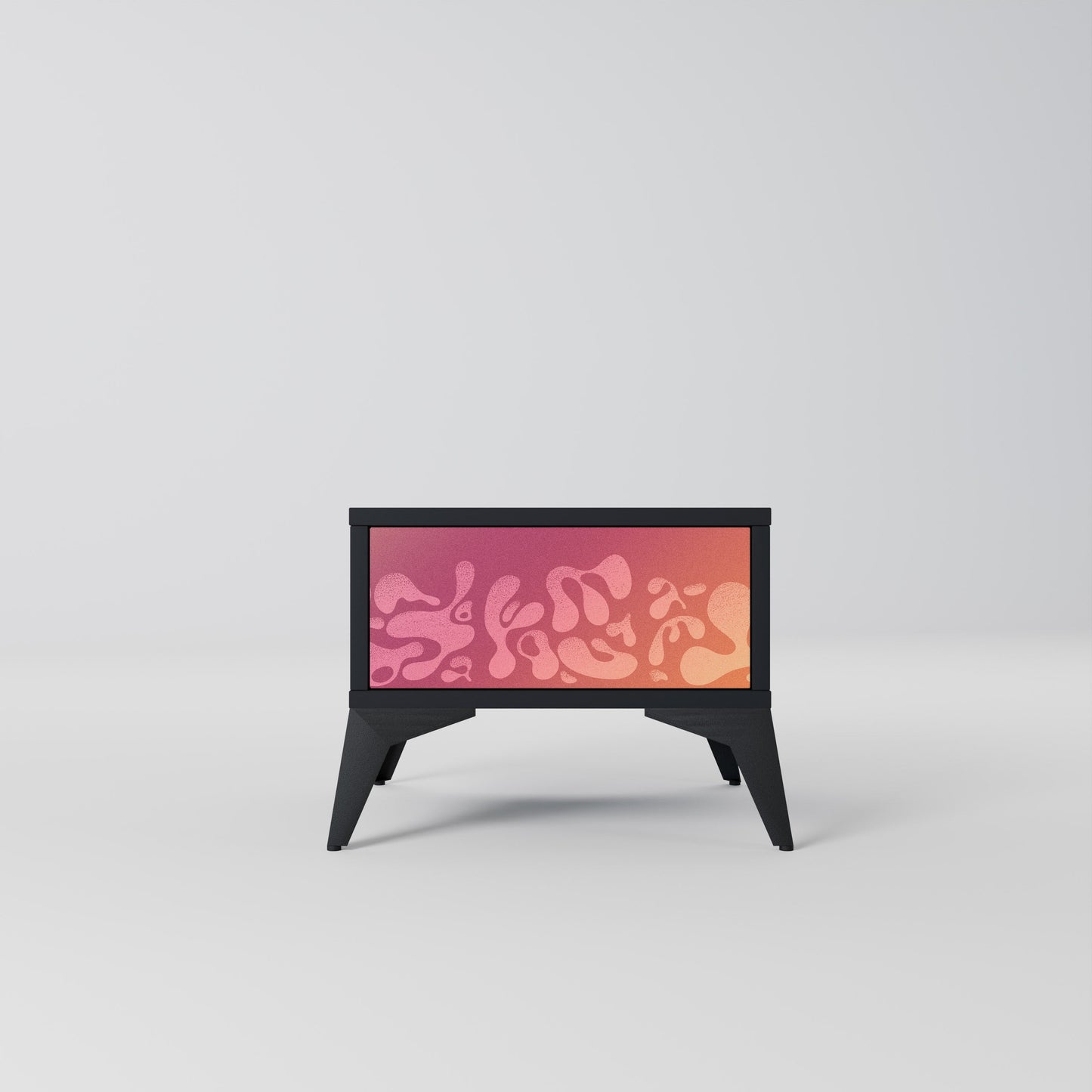 IRREGULAR ROSA Nattduksbord i svart finish