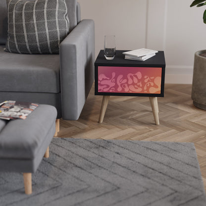 IRREGULAR ROSA Nattduksbord i svart finish