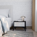 ENERGETIC SPOTS Nattduksbord i svart finish