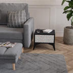 ENERGETIC SPOTS Nattduksbord i svart finish