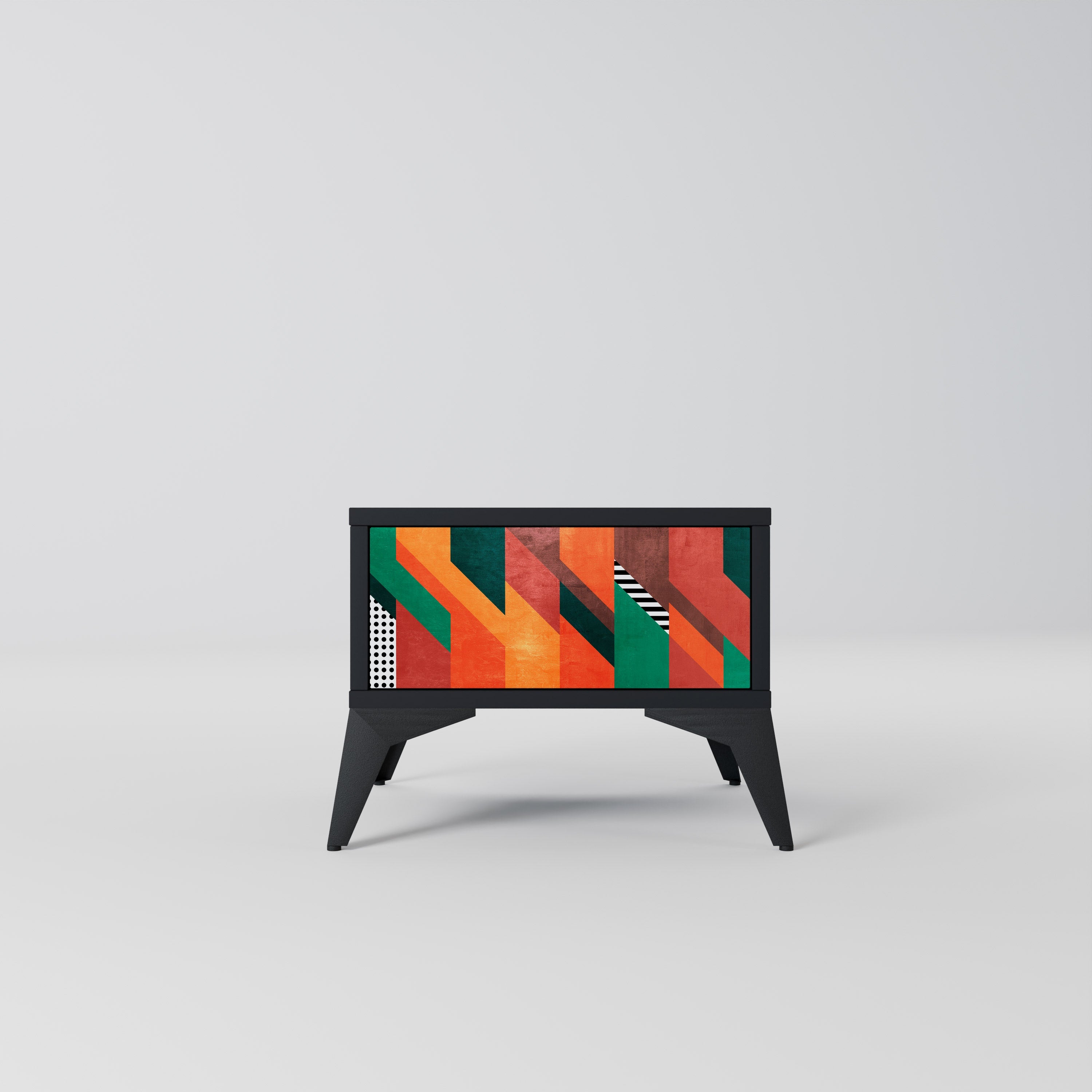 MAKESHIFFT ARTISTRY Nattduksbord i svart finish