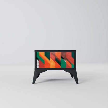 MAKESHIFFT ARTISTRY Nattduksbord i svart finish