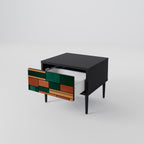 JORDNÄRLIGA FIGURES Nattduksbord i svart finish