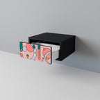 GOSSAMER ECHOES Nightstand in Black Finish