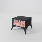GOSSAMER ECHOES Nightstand in Black Finish