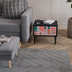 GOSSAMER ECHOES Nightstand in Black Finish