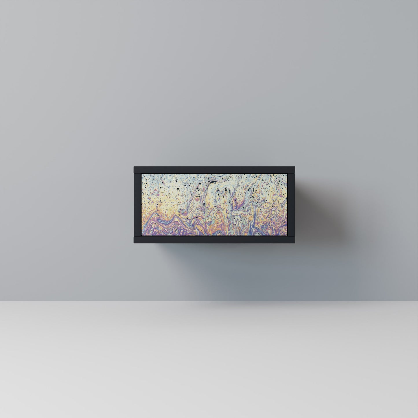 MOSAIC OF COLORS Nattduksbord i svart finish