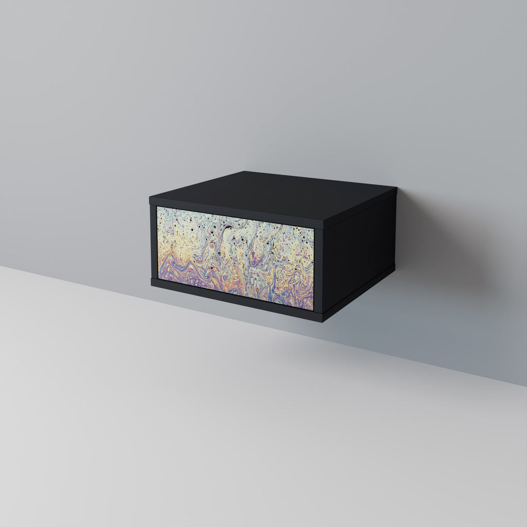 MOSAIC OF COLORS Nattduksbord i svart finish