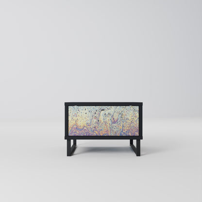 MOSAIC OF COLORS Nattduksbord i svart finish